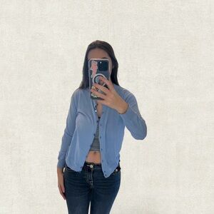 J. Crew Slate Blue Knit Top